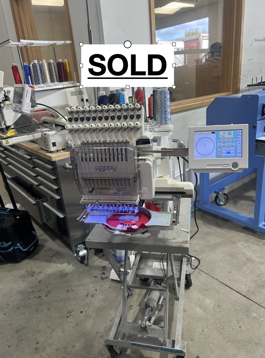 HappyJapan HCS2 1201 2nd Hand Embroidery Machine Industrial