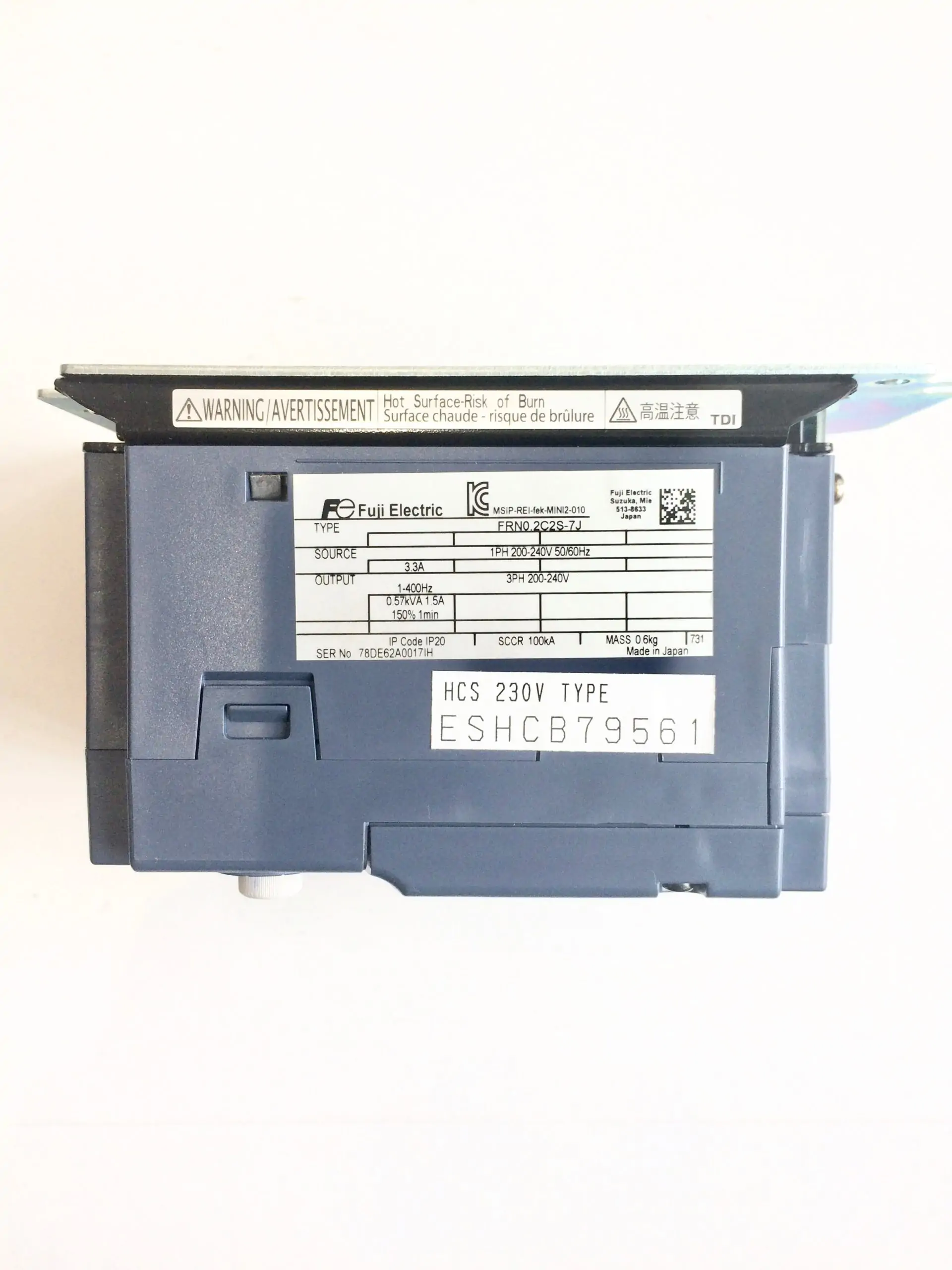 Inverter set (200 V) Fuji HCS/HCS2/HCH-Plus