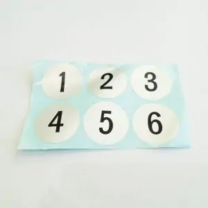 Number sticker (1-6)