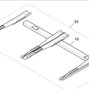 Tubular frame bracket ass'y