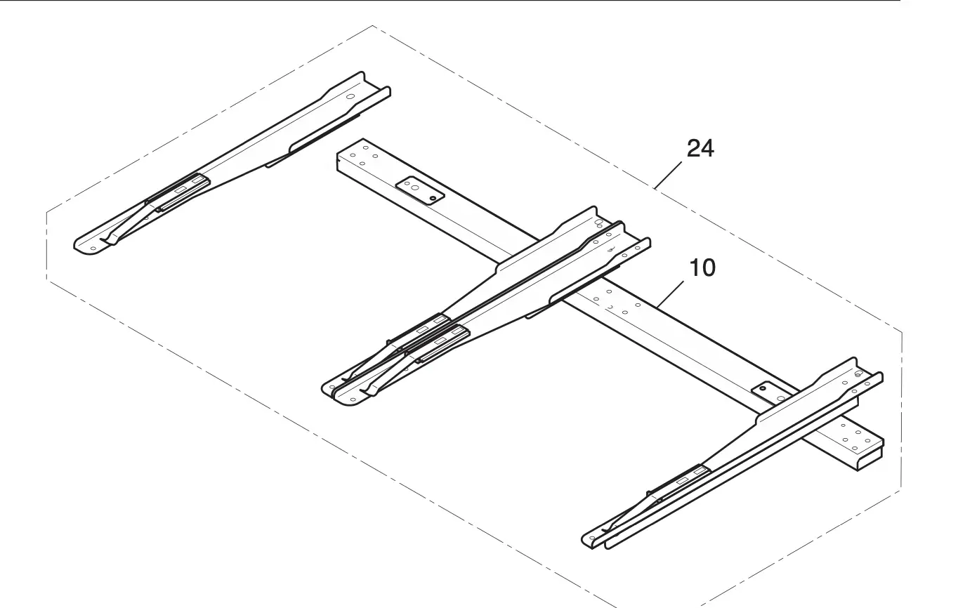 Tubular frame bracket ass'y